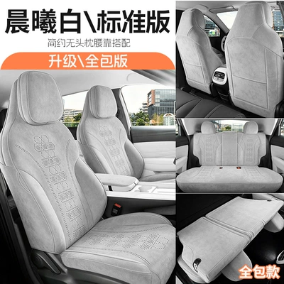 Seat Cover and Cushion, Modelə uyğun (Original) oturacaq örtükləri - morning-white-all-inclusive-jihu-t1-special-five-seater-fully-enclosed-standard-version