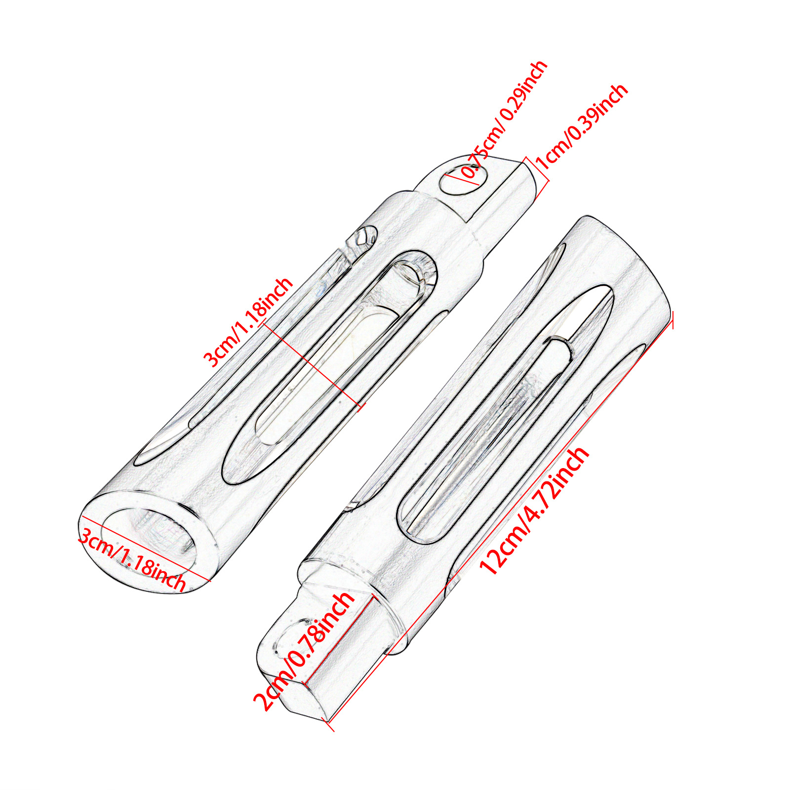 Suitable for Harley CNC modification retro hollow pedal XL883 1200 X48 72 large glide