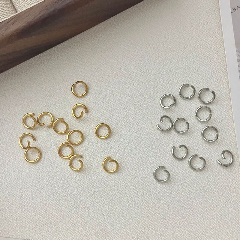 Metal 8mm Open Ring Keychain Accessories Jewelry DIY Parts Necklace Bracelet Connecting Ring O Ring Single Ring Iron Ring