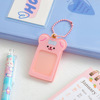 Cartoon keychain, acrylic photo frame, storage system, pendant, Korean style, with little bears