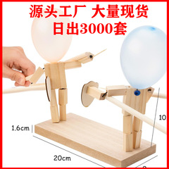 クロスボーダー新型フェンダー人形手作り木製創意インタラクティブhandmadewoodenfencingpuppets