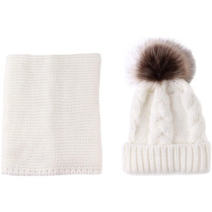 Factory Direct Supply of Customized Various New Fashionable Thickeneded, Warm and Comfortable Kidsren's Winter Knitted Hats and Scarf Kits