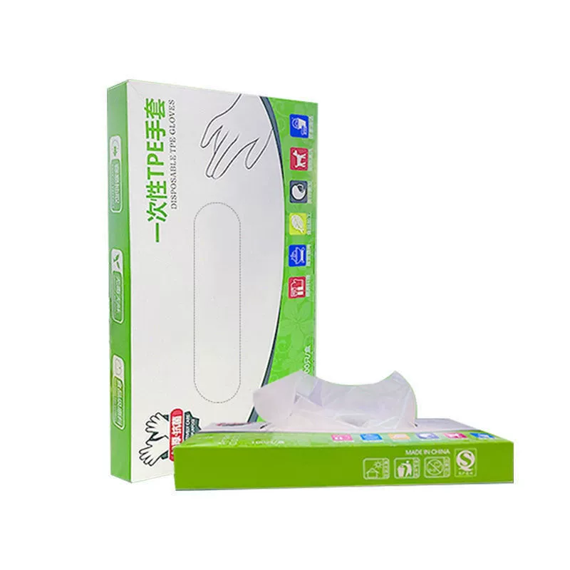 Disposable transparent rubber gloves