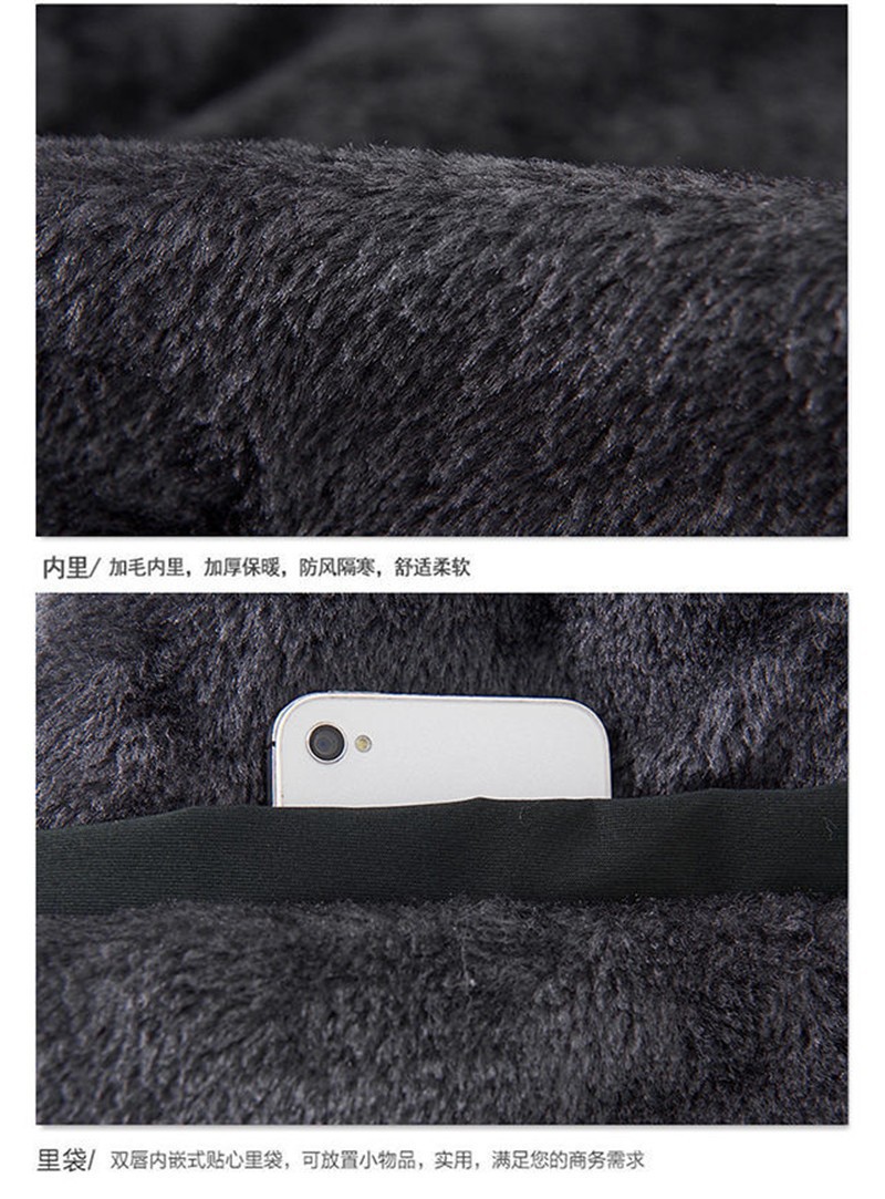 2021new cremallera suelta costura lateral forrada de lana de tela gruesa lana integrada chaqueta de ropa de abrigo casual