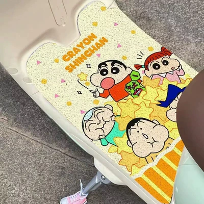 Electric vehicle foot mat – circle foot pad for battery car - crayon-shinchan-style-4-width-50xlength-70cm