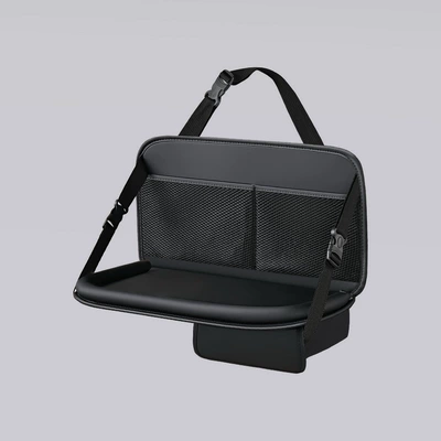 Bag Anti-Kick Pad, Chair back anti-kick pad - new-model-black-small-size-with-dining-table