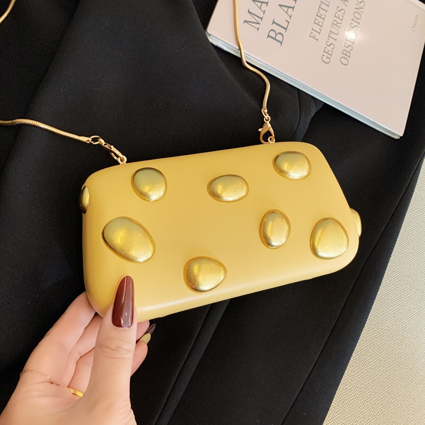 Nuevo cross-border PU retro damas sensación de metal bolso de cena sensación de alto nivel bolso de mano ligero de lujo bolso de noche de hombro