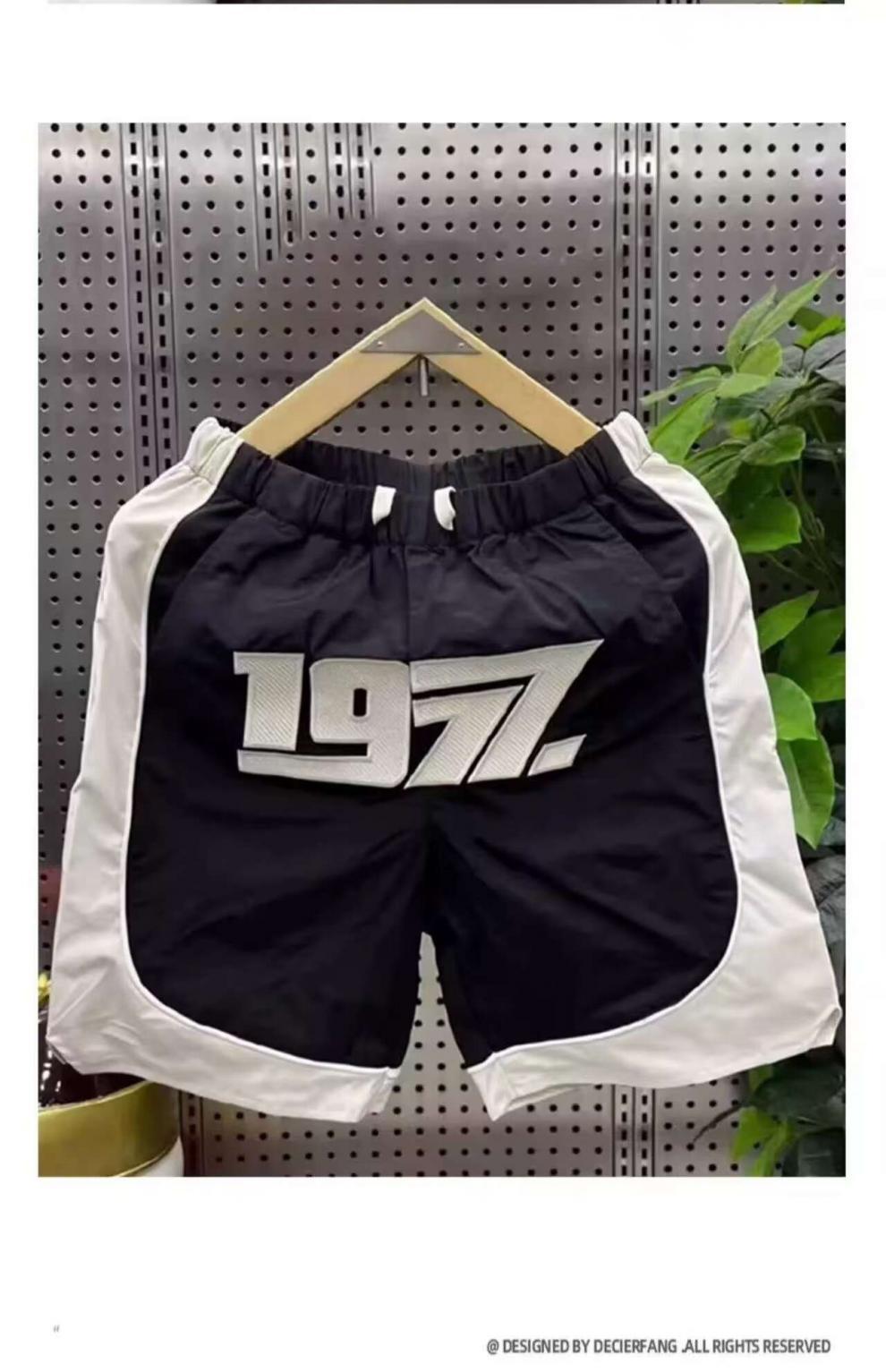 Men's Clothing Men's Trendy Casual Embroidered Shorts Patchwork Five Point Outdoor Sports Beach Pants Loose Fit_viptrois.com