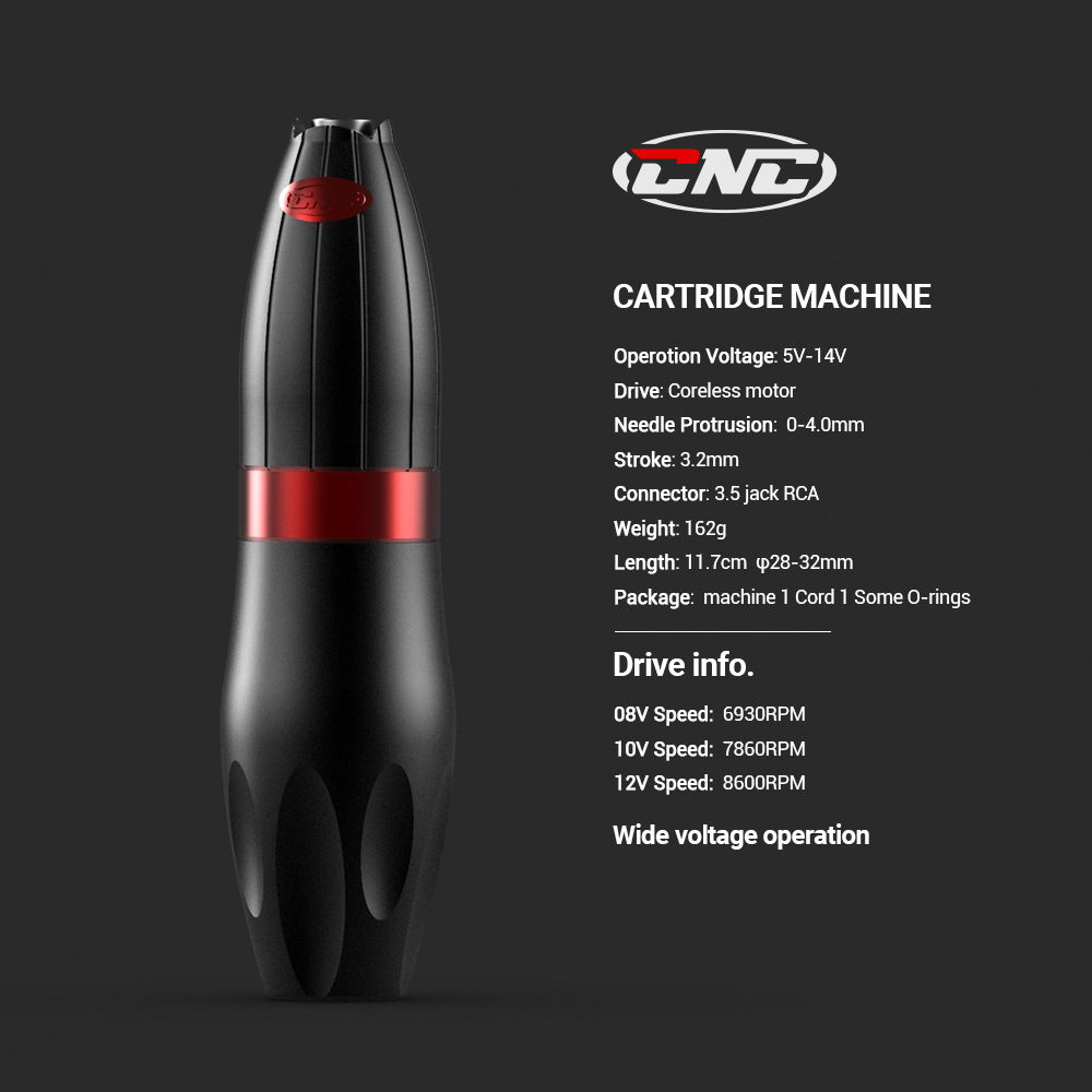 Hawink Hollow Cup motor tattoo pen nueva máquina rotativa de tatuaje máquina de tatuaje equipo de tatuaje todo en uno