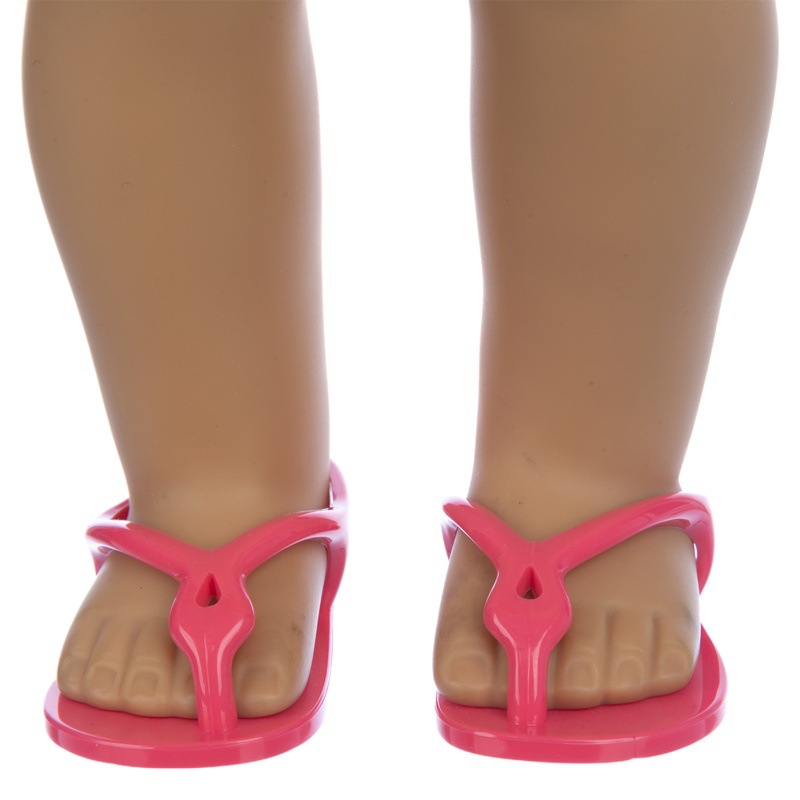18 pulgadas American xiafu muñeca zapatos verano flip-flop American Girl Doll zapatos accesorios zapatos de la muñeca