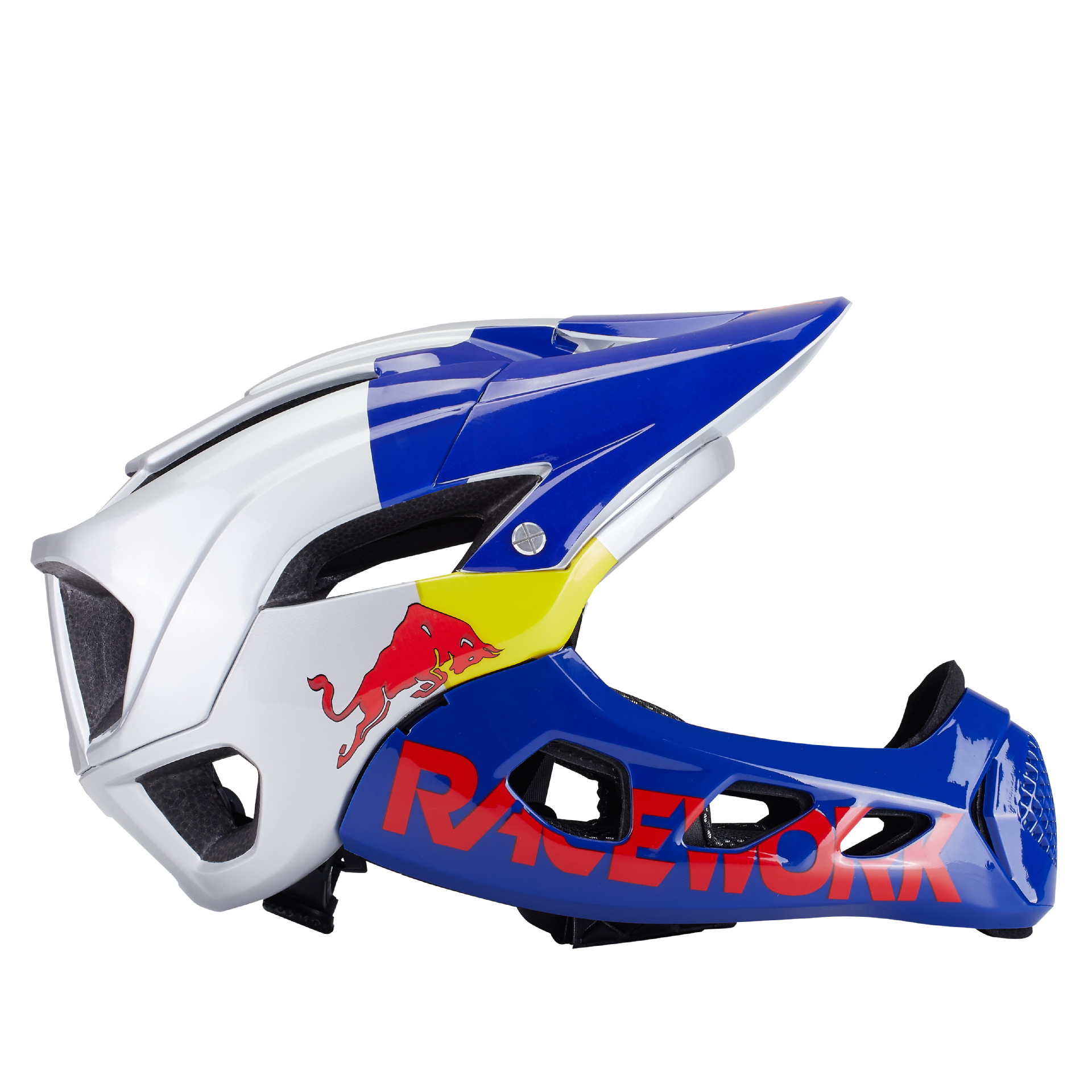 Casco de motocicleta todoterreno para hombre talla grande Montaña cuesta abajo casco de tracción para mujer motocicleta Red Bull casco todoterreno verano