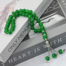 工厂货源阿拉伯手串玻璃念珠礼*手持赞珠99颗穆林斯中东配饰念珠