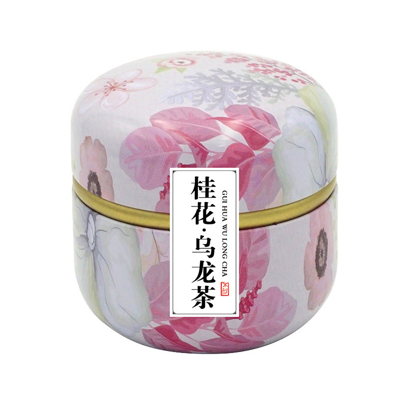 妇女神节礼品蜜桃桂花乌龙茶玫瑰红茶铁罐装水果礼盒养生花茶批发|undefined