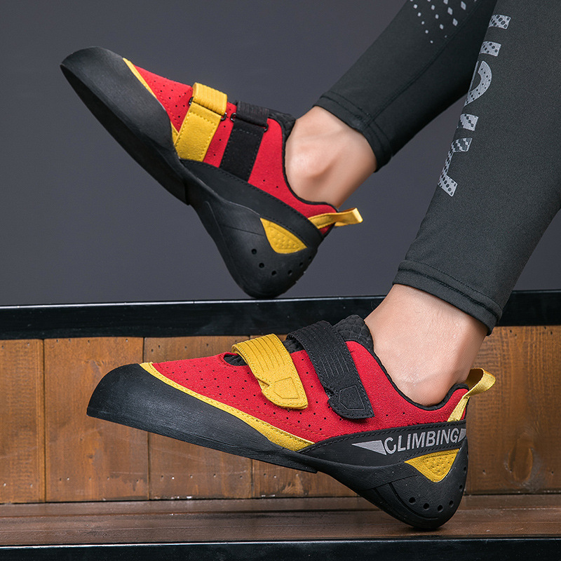 Entry-Level Rock Climbing Shoes for Indoor and Outdoor Use, Men's and Women's Models, Suitable for Wild Climbing, Climbing Gym, Bouldering, Beginners' Basic Training, and Climbing Shoes