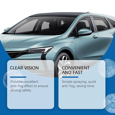 Automotive glass defogging agent agent windshield degreasing and