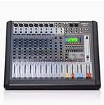 狮乐天琴十号 专业12路调音台舞台会议室调音器DSP数字蓝牙效果器