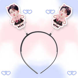 滤镜 檀健次 立体弹簧发箍头箍发夹演唱会应援明星周边同款来图