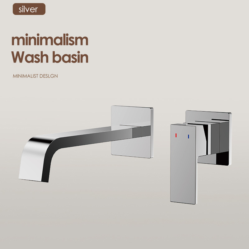 Uno por uno, los grifos en la pared están ocultos con lavabos faciales incrustados, lavabos, lavabos de pared enterrados, lavabos fríos y calientes