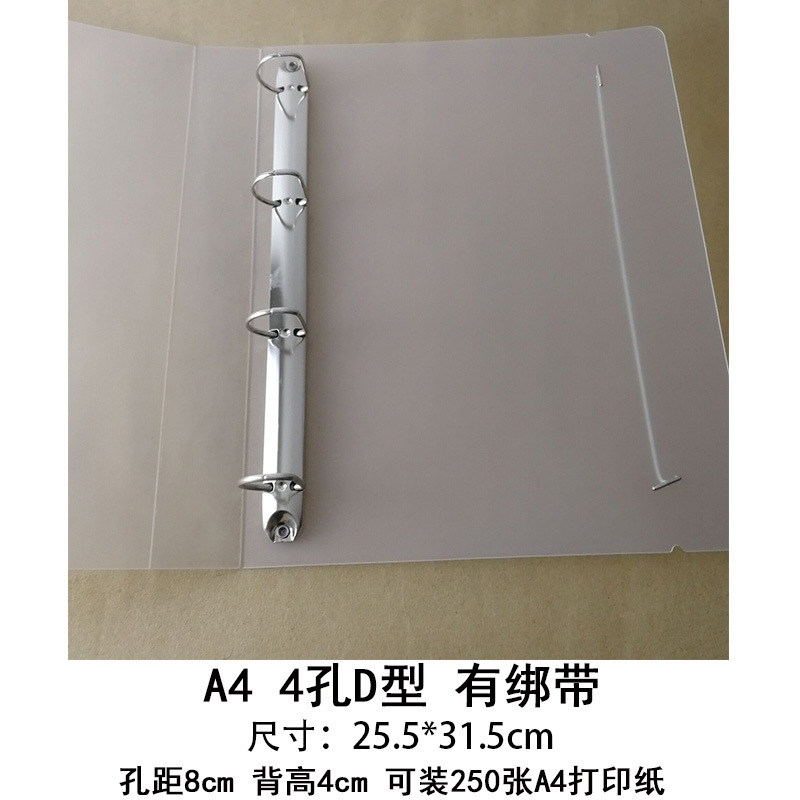 A4 4 홀 D-스트랩 (250 장 보유 가능)