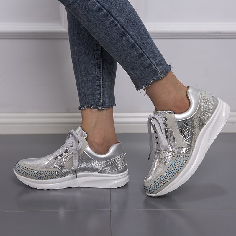 2023 spring new cross-border foreign trade round-toe low-cut thick-soled solid-color flat-soled casual viscose shoes for women running shoes_voghion.com