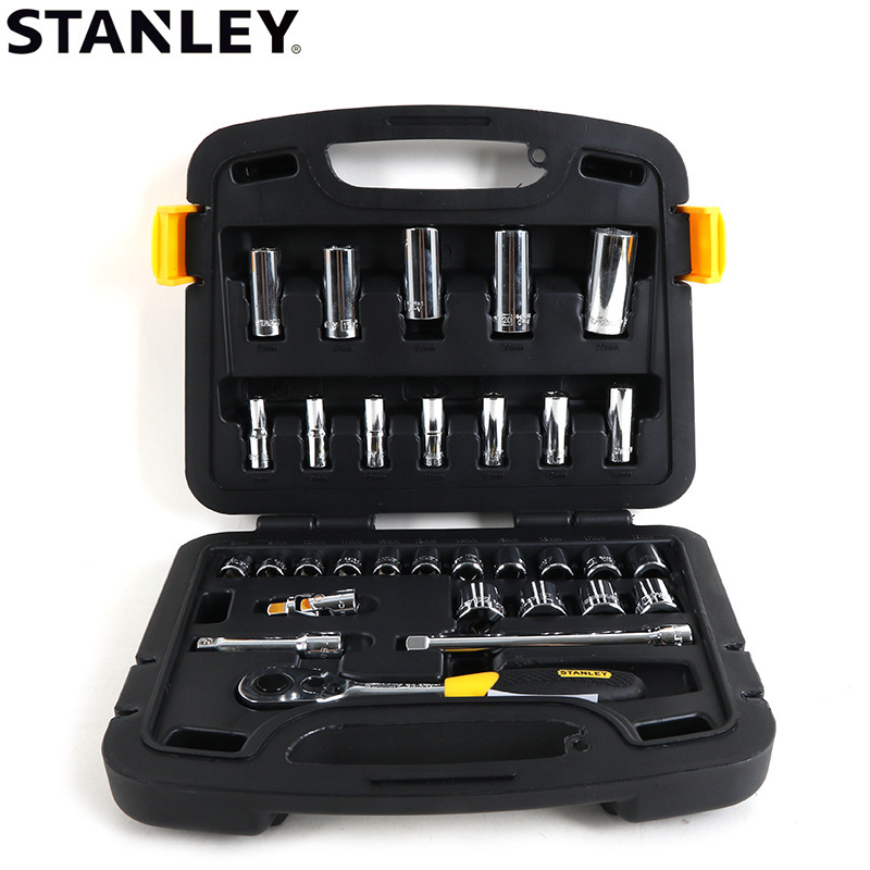 STANLEY/史丹利31件10mm系列套筒组套 91-937-22汽修机工组合套装
