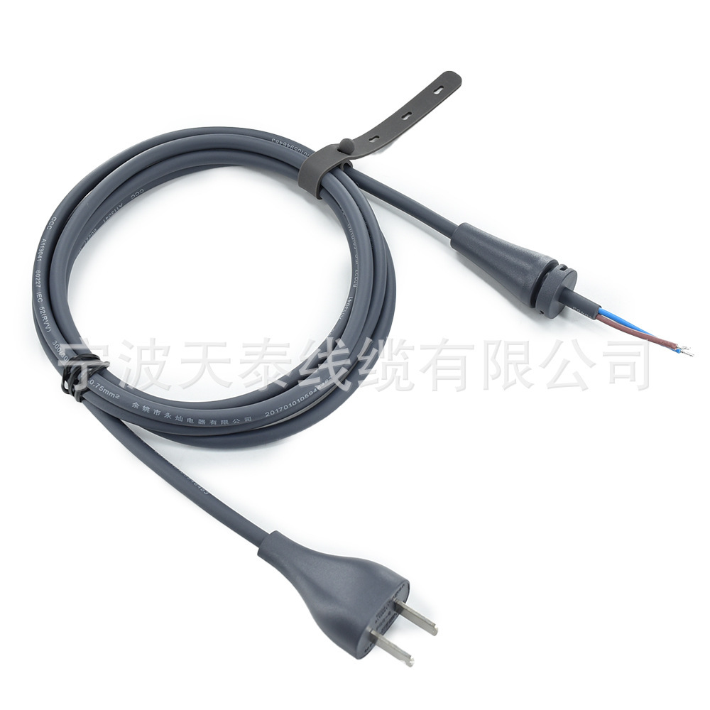 供应两芯小米国标电源线 6A国规插头线16A弯头国标品字尾电脑管插