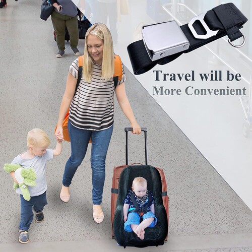 Travel luggage car seat strap stroller trolley case travel portable fixed strap cargo strap