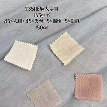 亚麻人字斜天丝人棉锦纶混纺面料165g服装裤子上衣套装春夏爆款布