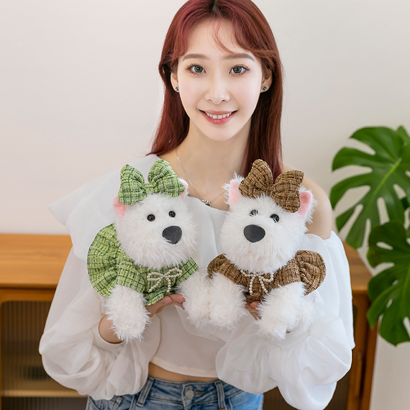 クロスボーダーぬいぐるみ犬かわいい小香風西高地おもちゃ犬ぬいぐるみ子供人形抱き枕|undefined