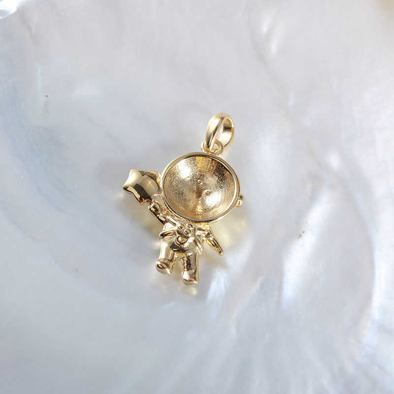 Astronaut Pendant Necklace S925 Sterling Silver Space Jewellery_voghion.com