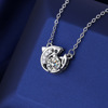 Fashionable necklace, advanced pendant, light luxury style, Korean style, micro incrustation, high-quality style