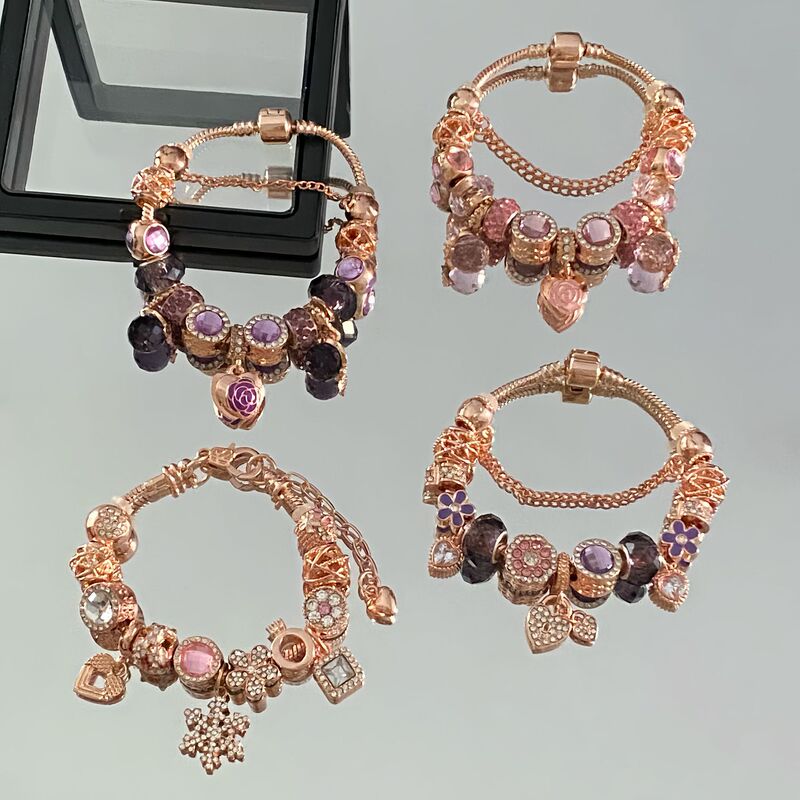 Cross-Border Hot Supply: European Charm, Fairy-Style Exquisite Bracelets for Women, DIY Wedding Party Gifts Wholesale