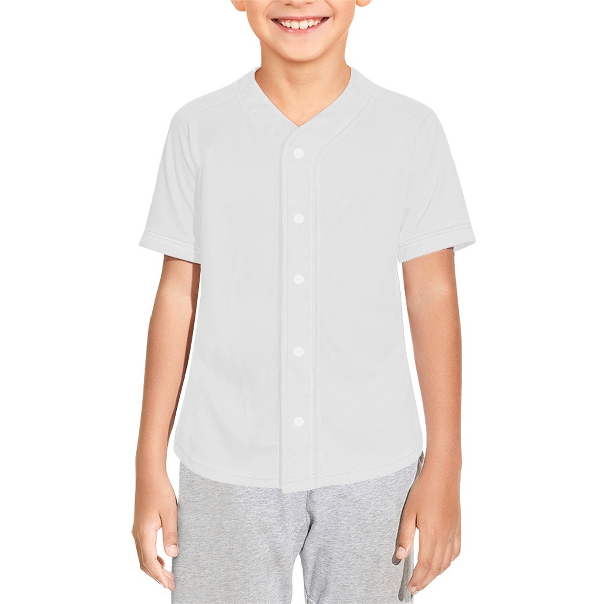 Una camiseta totalmente impresa, ropa para niños, ropa de secado rápido, ropa de entrenamiento, ropa de béisbol, deportes al aire libre, trajes de fitness, estación independiente