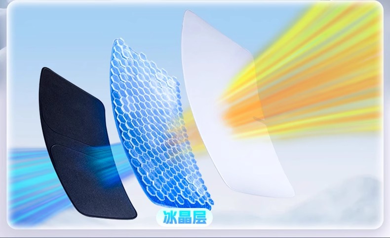 Geely Ice Crystal Air Conditioning Grade Sunshade Car Sunshade Sun Protection Heat Insulation Sunshade Front Shield Light Cooling Titanium Silver