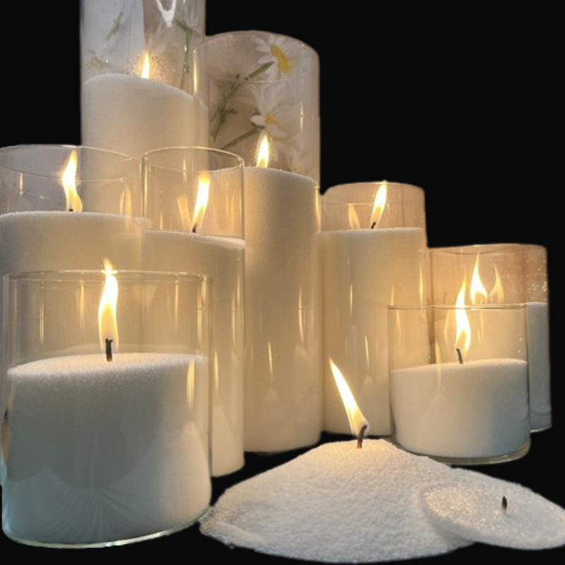 Bougie en sable granulaire pour mariage parfumée et romantique_voghion.com