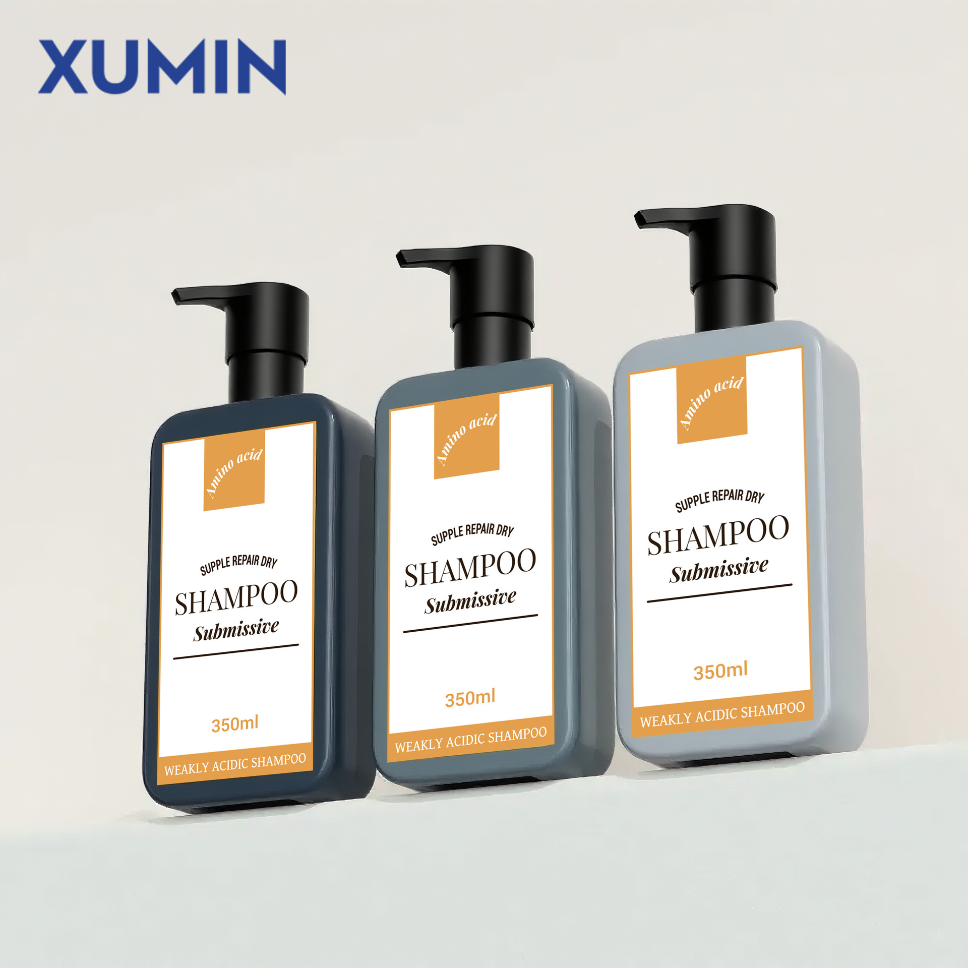 Botella de limpieza de limpieza de XUMIN 250ml botella de desinfectante para manos 350 / 500ml botella de champú