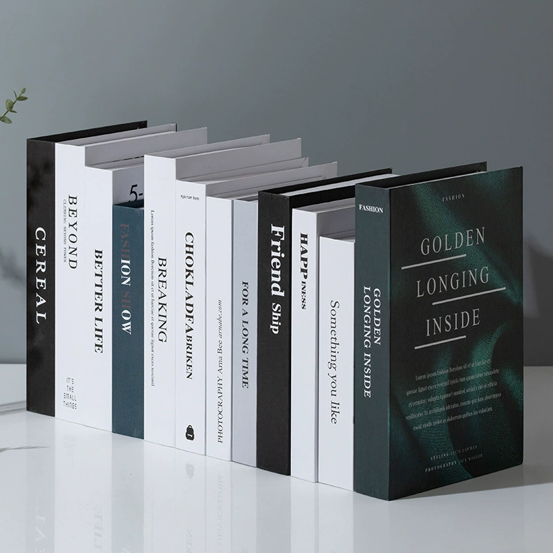Нордический фальшивый декор книг роскошная подсветка INS ветер симуляция книга декор английский документ декор фото реквизит книга модель