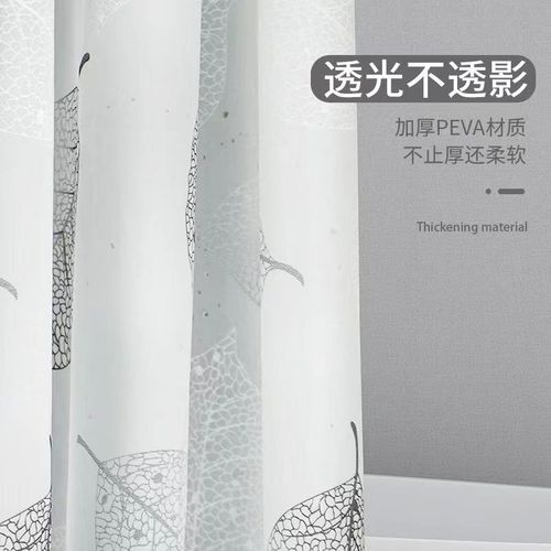 Cross-border Amazon bathroom shower waterproof and mildew proof shower curtain PEVA shower curtain wholesale