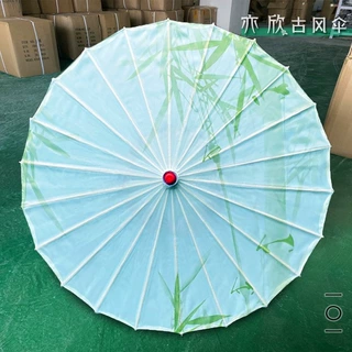 空中吊伞悬挂室内外装饰古风伞绸布油纸伞防水防晒舞蹈走秀道具伞