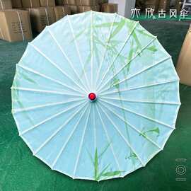 空中吊伞悬挂室内外装饰古风伞绸布油纸伞防水防晒舞蹈走秀道具伞