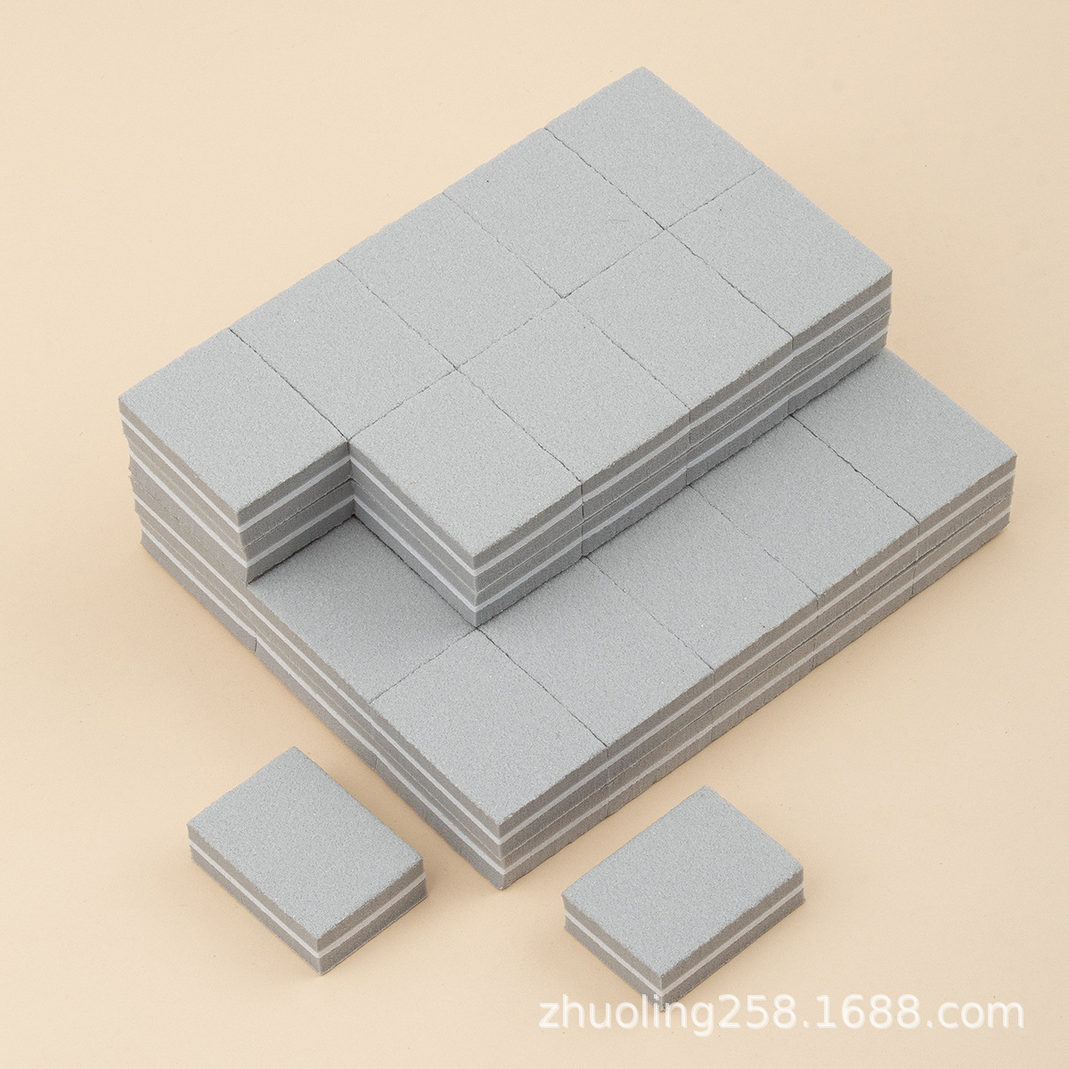 Esponja de uñas mini cuadrado alto espumado pulido colorido bloque de tofu al por mayor fuente de suministro transfronterizo especial fabricante