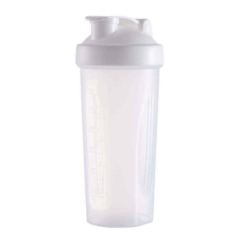 En stock al por mayor 600ml deportes batido Copa de fitness taza batido de leche taza proteína en polvo batido taza de mezcla taza de impresión logo