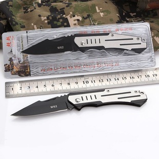 Wholesale in stock stainless steel folding knife fruit knife multifunctional camping knife outdoor folding knife gift knife