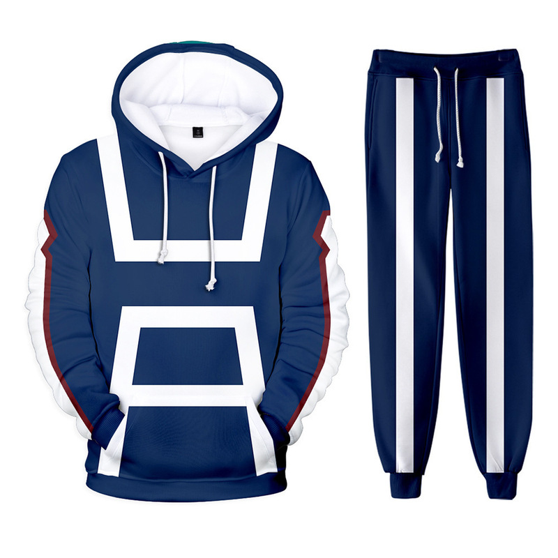 2024 Cross-border European and American Foreign Trade Hero Sweatshirt suit