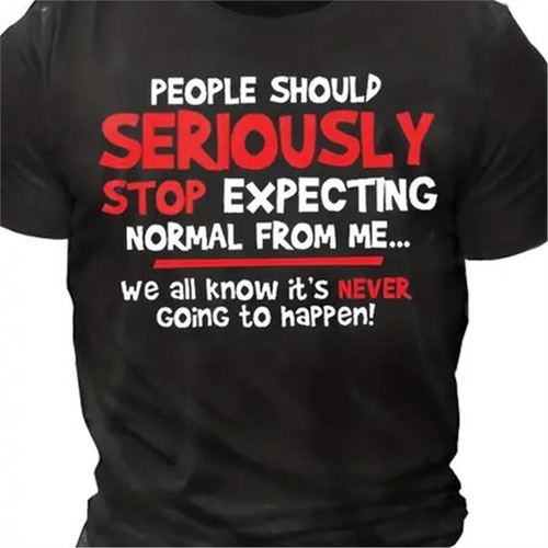 2025 Cross-border Print Pattern Cotton T-shirt for Export with Letters - New Short Sleeve Design