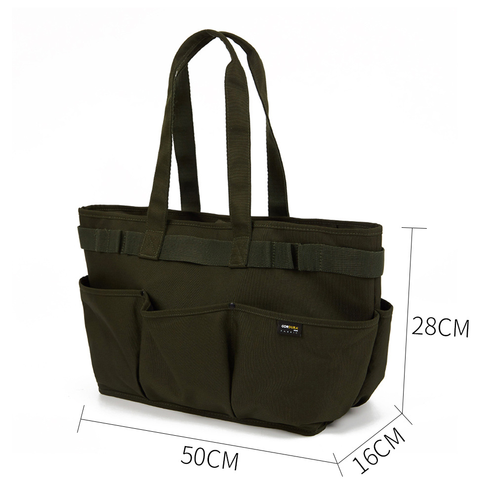 Bolsa de asas al por mayor de fábrica de gran capacidad de material de lona bolsa de hombro casual versátil unisex bolsa de mensajero portátil