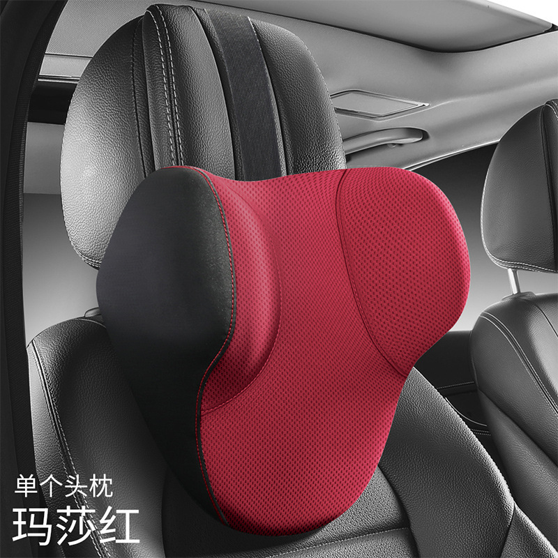 車のヘッドレストとランバーサポート、高級車の低反発クッション、ランバークッション、背もたれ、ランバーピロー、車のメインドライバーネックピロー|undefined