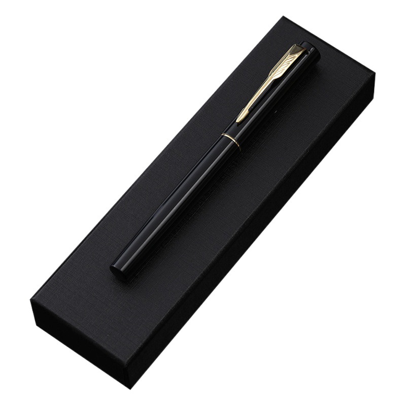 High-end business office gift metal signature pen Pearl pen gel pen suit gift box with engraved logo