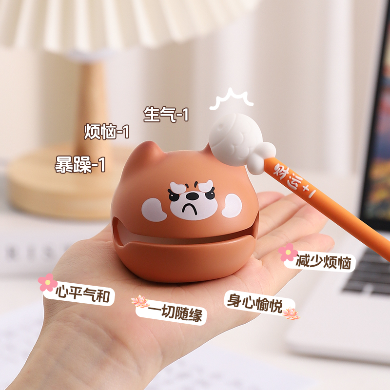 小木鱼敲解压办公桌面装饰摆件好物工位情绪稳定生日礼物男女