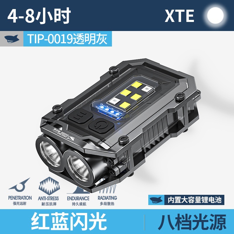 Дорожный маленький супер яркий мигающий сильный магнит, фонарь